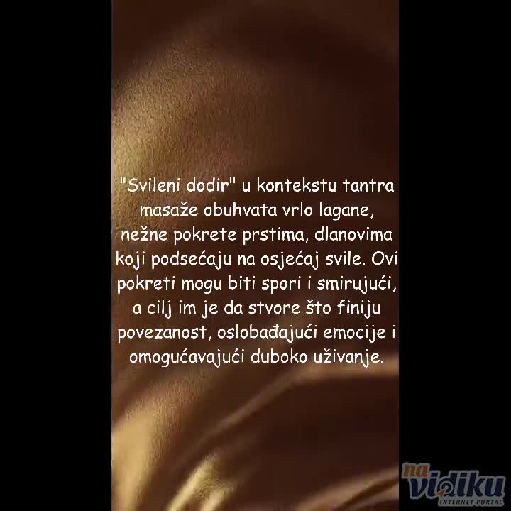 Tantrička masaža-dodir koji traje